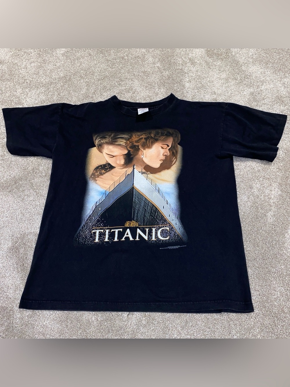 Vintage 1998 Titanic Movie Promo T-Shirt Graphic T Twentieth Century Fox Size L